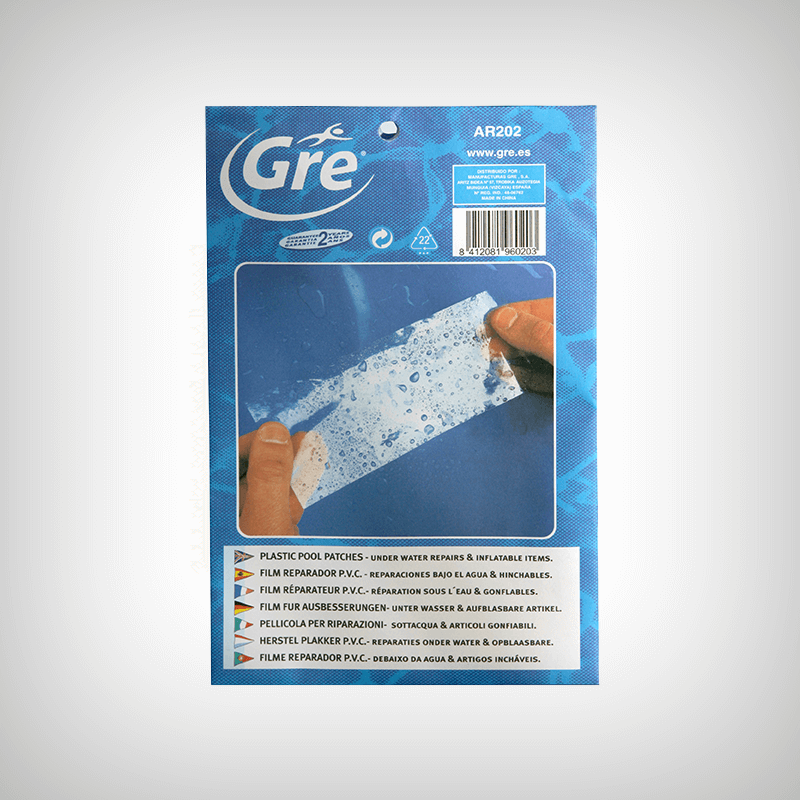 Kit de reparatii cu 5 petice autoadezive rezistente la apa Kit de reparatii cu 5 petice autoadezive rezistente la apa