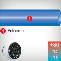 Furtun pneumatic poliamida TUBE PA Calibre 8 x 10, 25 m