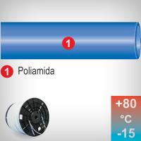 Furtun pneumatic din poliamida TUBE PA Calibre 2 x 4 mm, 25 m