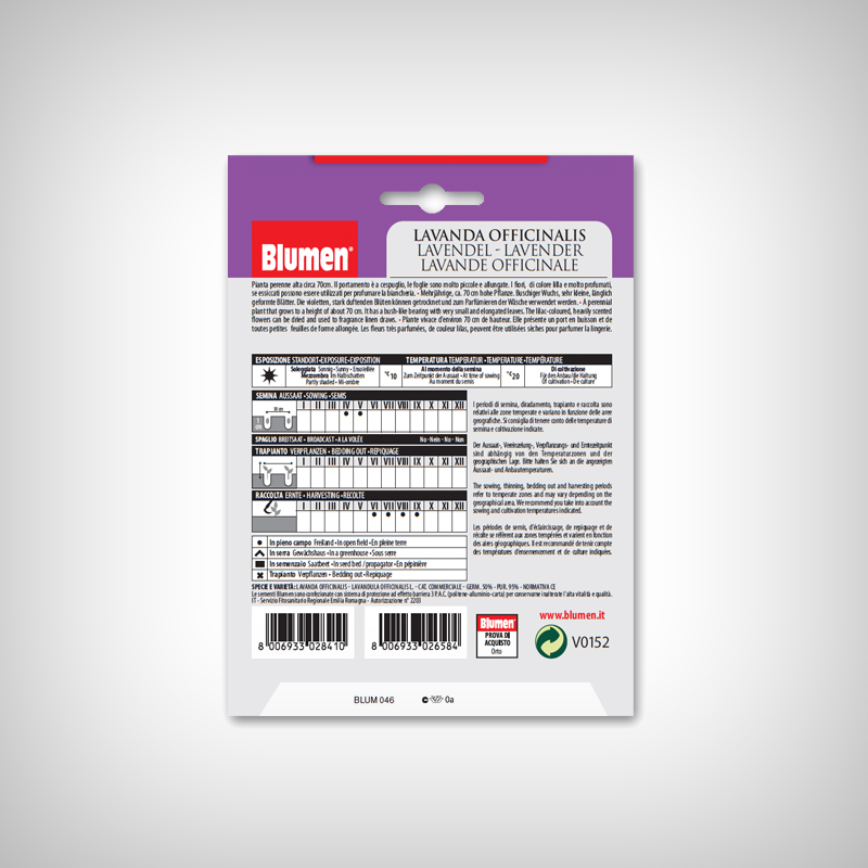 Seminte Lavanda OFFICINALIS - 2 | YEO