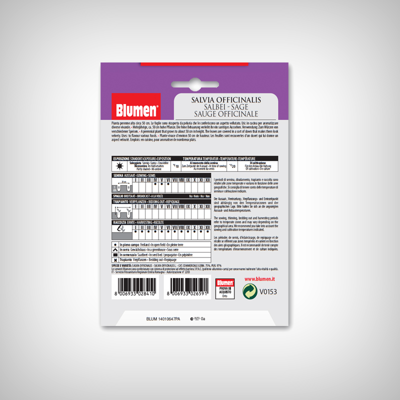 Seminte Salvie OFFICINALIS - 2 | YEO